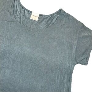 Soma Relaxed Green Short Sleeve Pajama Tee Top Shirt Stretch Comfort Women's S